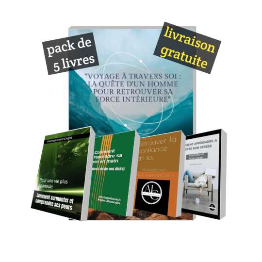 Pack de 5 livres sur la croissance personnelle