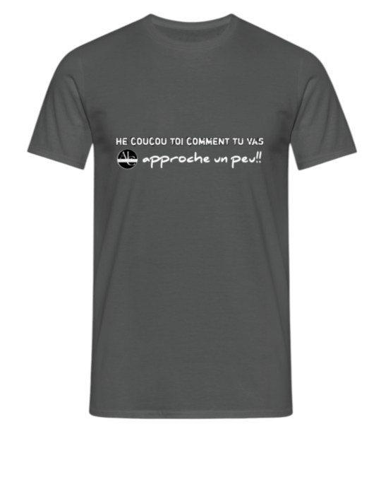 tee-shirt Alexlingletcoach hé coucou toi beige – Image 5